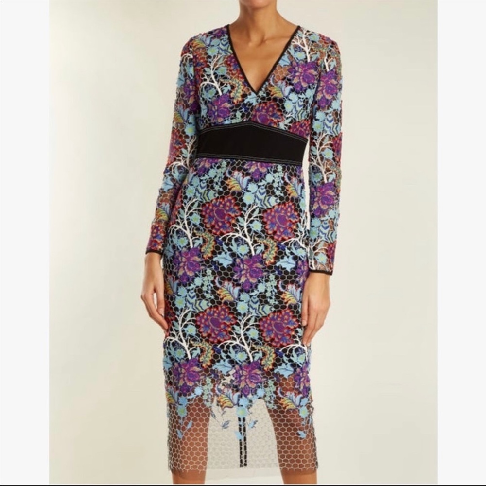 DVF Canton Floral Lace Dress